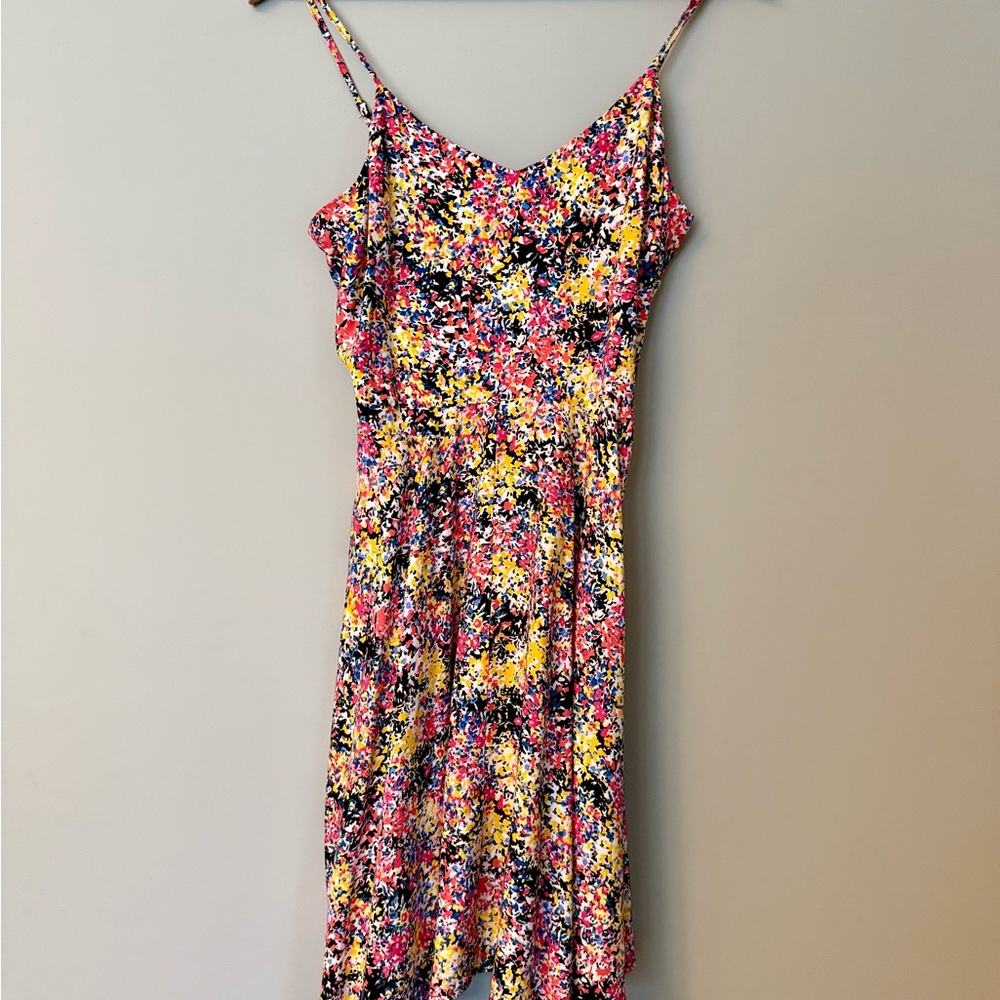 GAP Fit and Flare Floral Print Spaghetti Strap Soft Flowy Sundress - Multi - Picture 2 of 7
